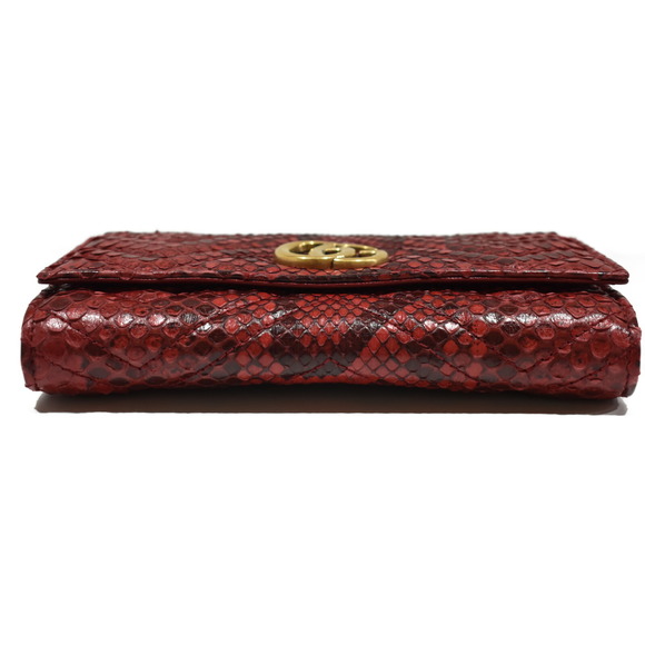 Gucci Continental Wallet Python Leather Red - Picture 5 of 11